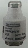 Ferraz предохранители D-fink 500B AC/DC — размеры NDZ, DII, DIII