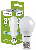 GENERICA LED A60 груша 8Вт 230В 6500К E27