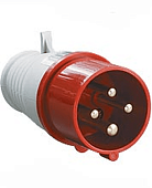 Вилка кабельная 014 16А 3Р+РЕ 380В IP44 TDM