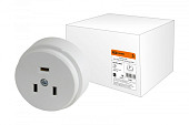 Розетка РШ 32А 250В 2Р+РЕ ОУ белая TDM SQ1812-0005